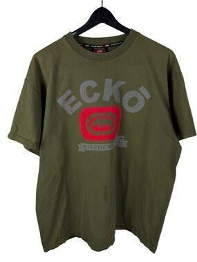 Vintage 2000s Ecko Unlimited Limited Edition Streetwear Green Shirt Size XL
